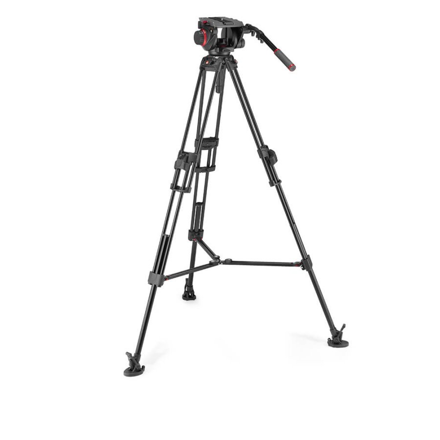 MANFROTTO Stativkit Video 509 + 645 Fast Twin MS 2 in 1 Aluminium #1