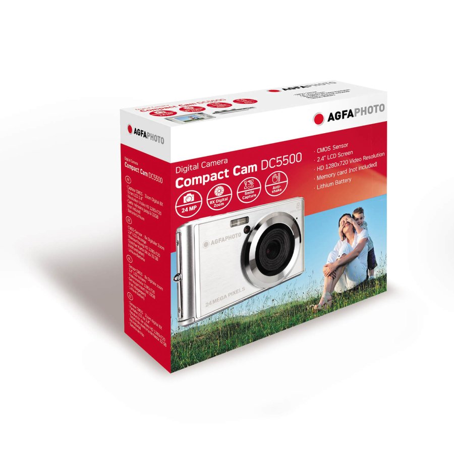 AGFAPHOTO Digital Camera DC5500 CMOS 8x 24MP Silver #2