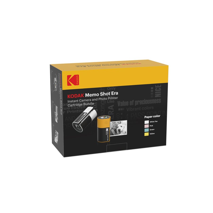 KODAK Instant Camera Memo Shot MS100 White Bundle #2