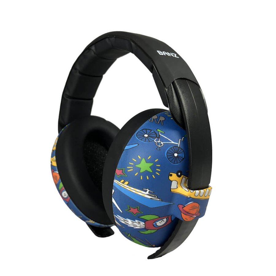 BANZ Ear Muffs Baby Transport Blue #1