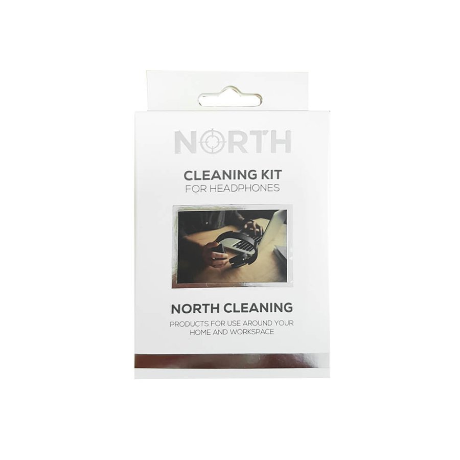 NORTH Rengringskit Hovedtelefon 2x Vske 30ml, Brste og Klud #2
