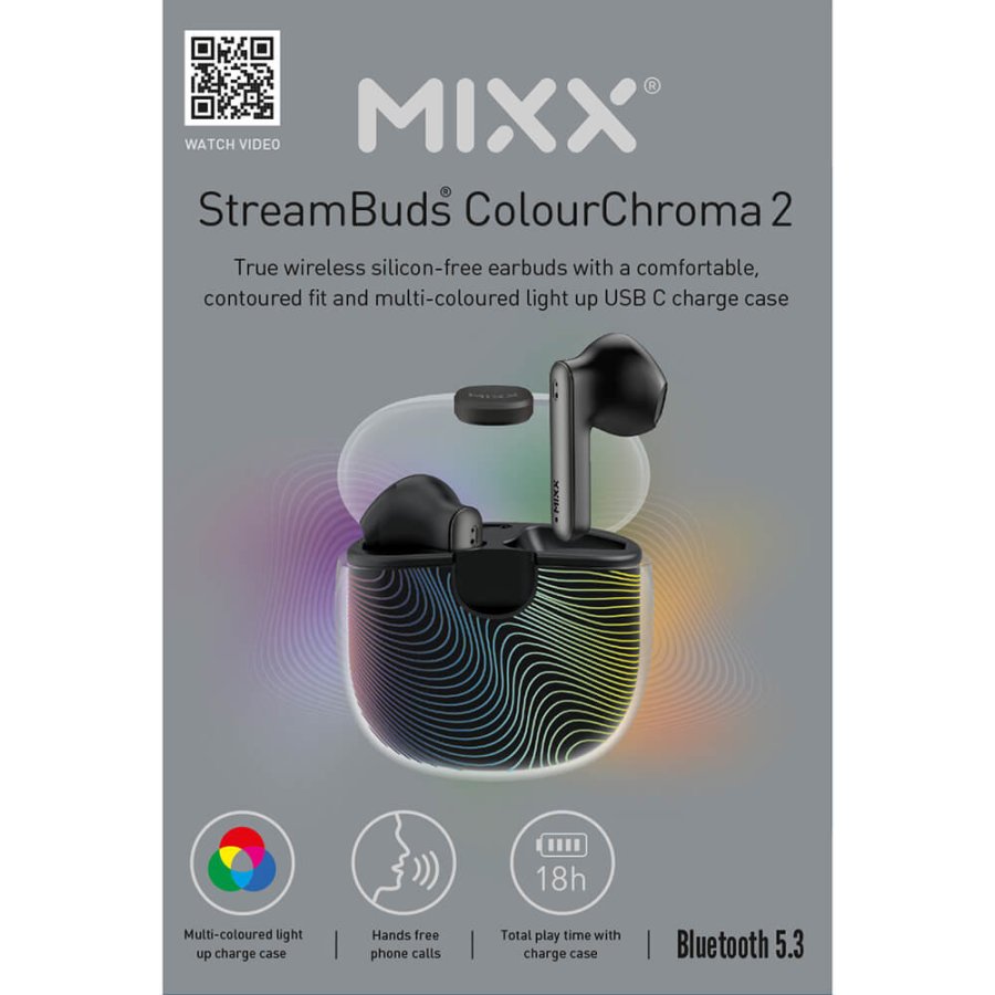 MIXX Headphone Colour Chroma 2 In-Ear TWS Black #2