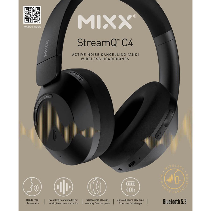 MIXX Headphone C4 ANC Over-Ear Wireless Black #2