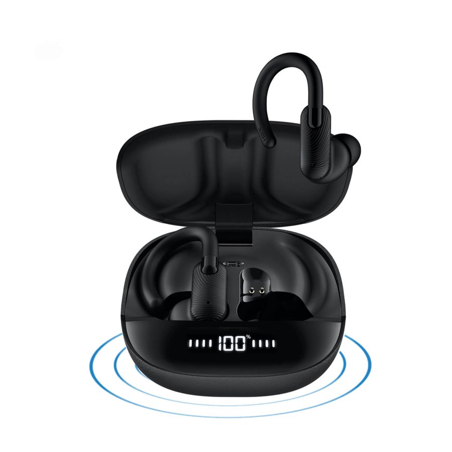 MIXX Headphone Sports Charge 2 In-Ear Hook TWS Black #1