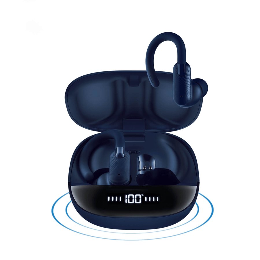 MIXX Headphone Sports Charge 2 In-Ear Hook TWS Black/Blue #1