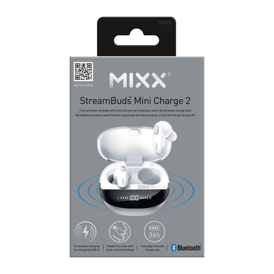 MIXX Headphone Mini Charge 2 In-Ear TWS Qi White #2